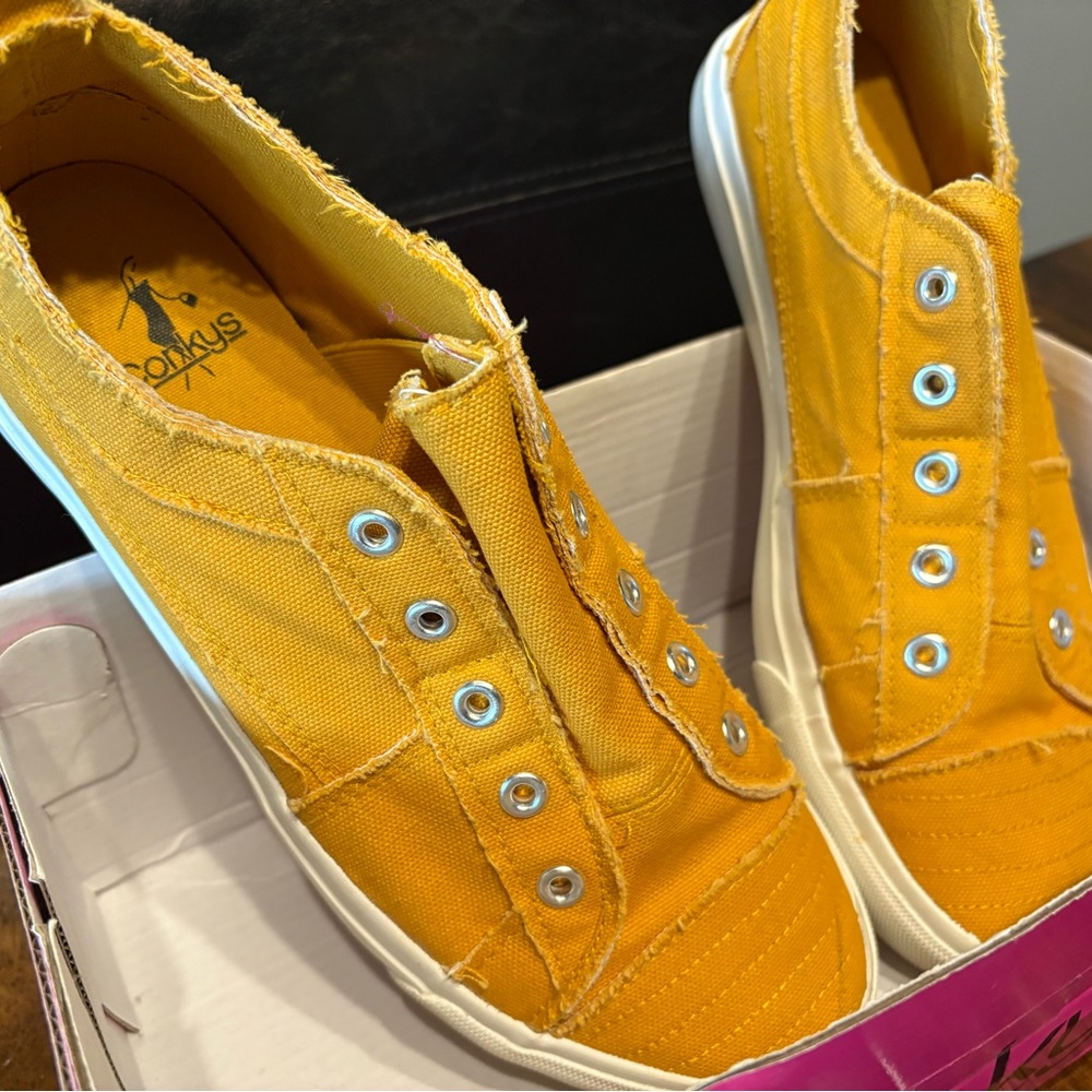 Yellow Canvas Sneakers